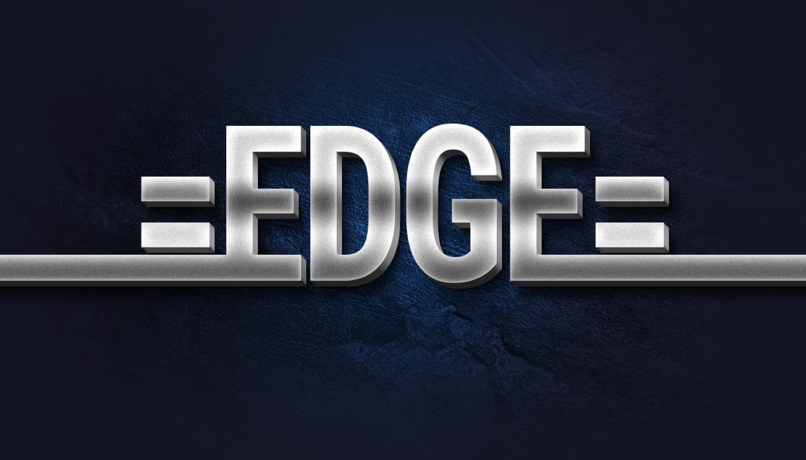 EDGE Pinball chrome logo